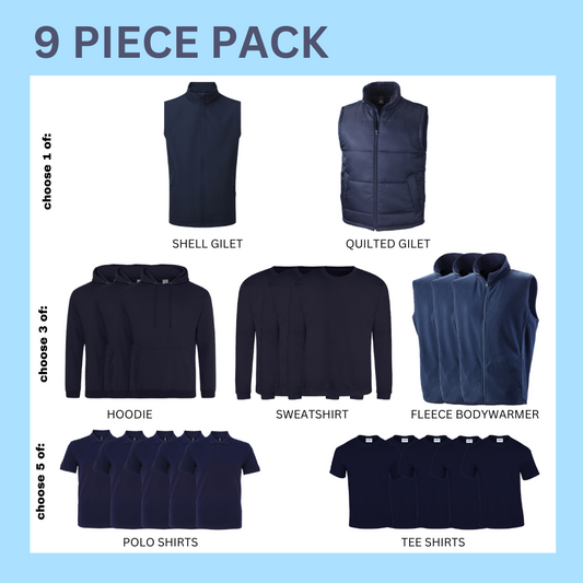 9 Piece Pack